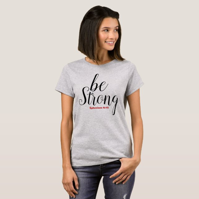 Efesios 6:10 - Camiseta básica (Anverso completo)