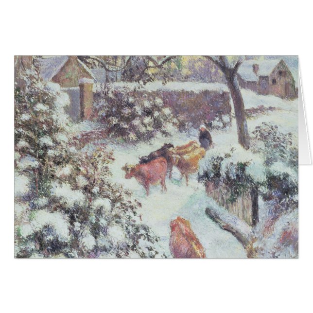 Effet de Neige un Montfoucault, 1882 (Anverso (Horizontal))