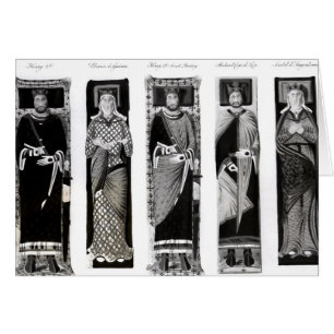 Efigies de Henry II Eleanor de Aquitania