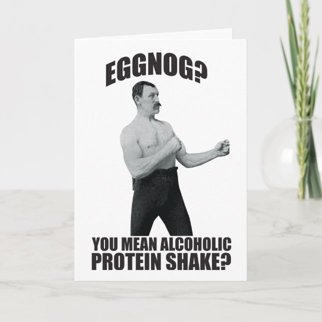 ¿Eggnog? Se refiere a la tarjeta de felicitación d (Anverso)