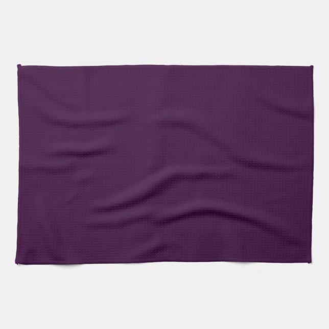 Eggplant Purple Twill Kitchen Toalla De Dish (Horizontal)