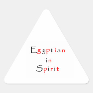 Egipcio en pegatina de Triángulo de Espíritu