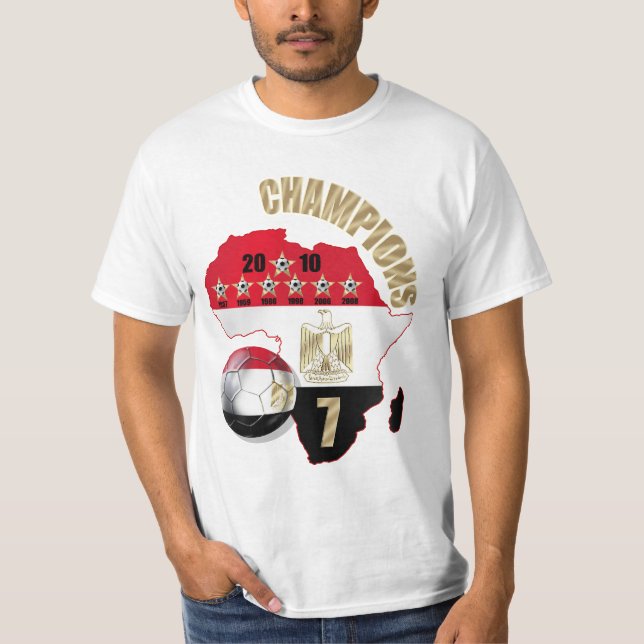 Egipto África 2010 defiende la camiseta del valor (Anverso)