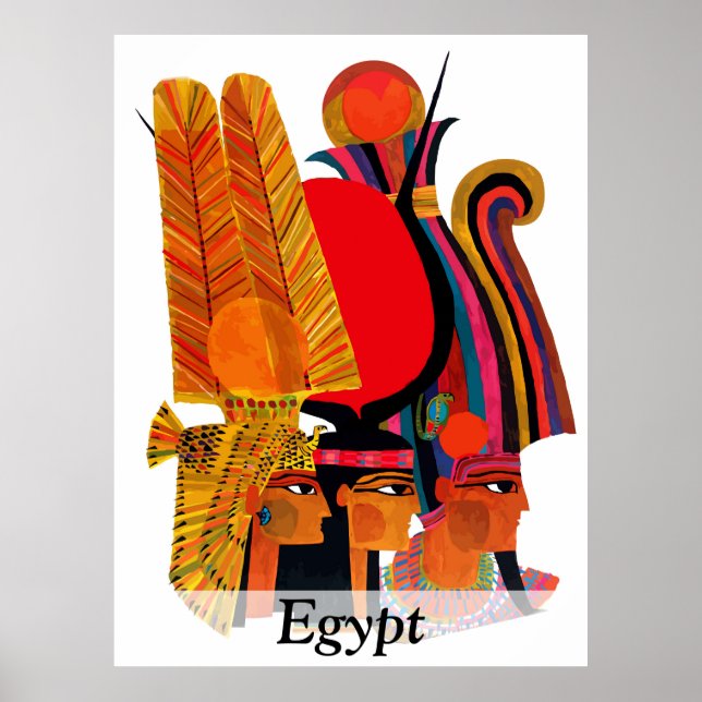 Egipto, Arte Tradicional, Viaje Vintage  (Frente)