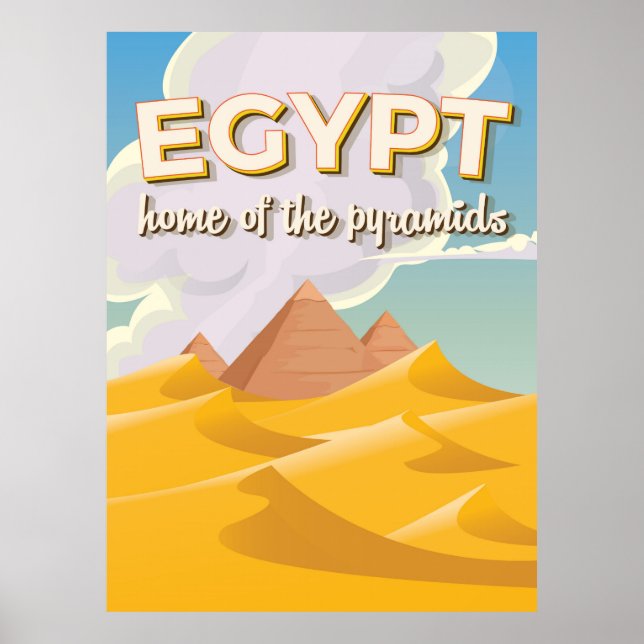Egipto - Hogar de las Pirámides impresión de carte (Frente)