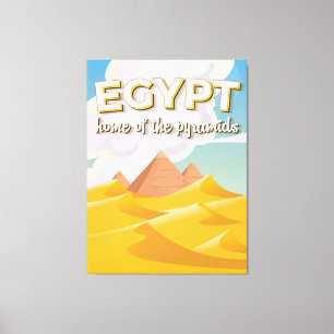 Egipto - Inicio de la impresión de afiches de viaj