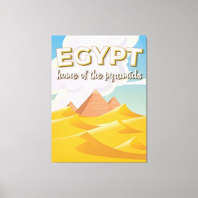 Egipto - Inicio de la impresión de afiches de viaj (Anverso)