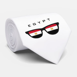 Egipto Sombra personalizado de texto y corbata de