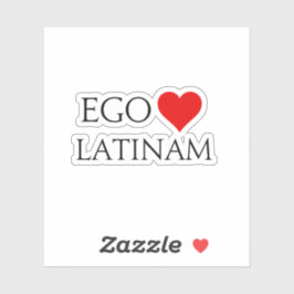 Ego Amo Latinam (Amo El Latín) Pegatina