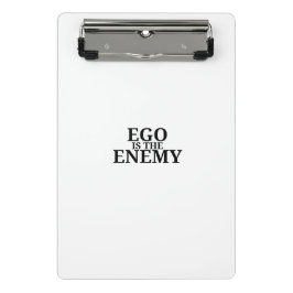 Ego Es El Enemigo Minimalista  Mini Portapapeles