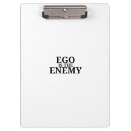 Ego Es El Enemigo Portapapeles De Máquina De Escri