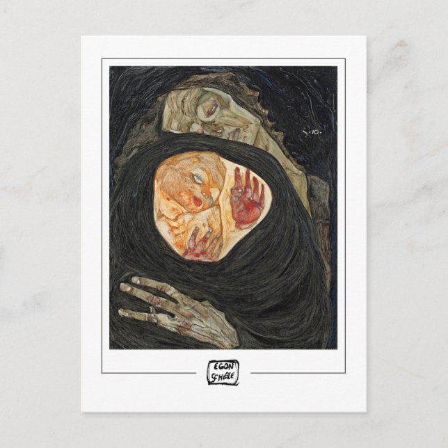 Egon Schiele #20-2 - Tarjeta postal de arte fino (Anverso)