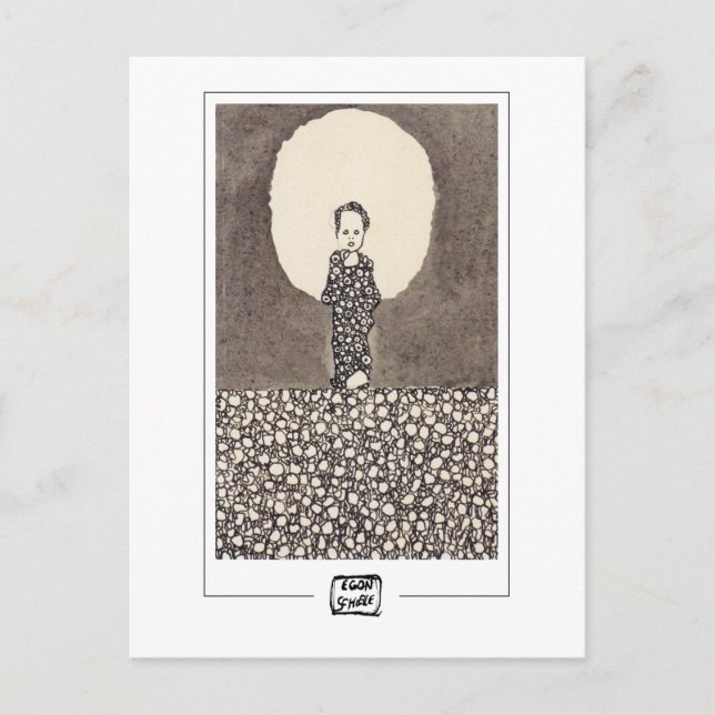 Egon Schiele #95 - postal Bella Artes (Anverso)