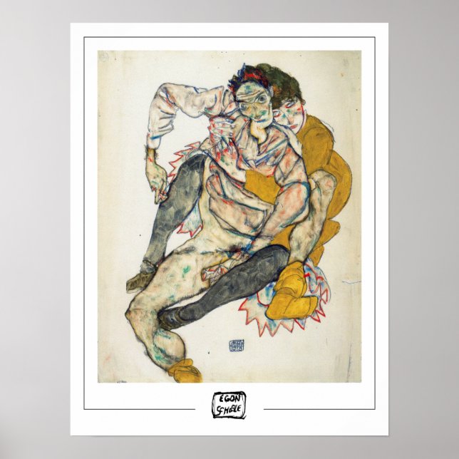 Egon Schiele Zedign Poster de arte #234-2 (Frente)