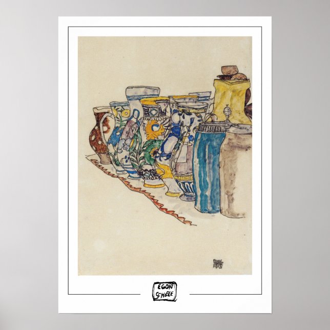 Egon Schiele Zedign Poster de arte #344-2 (Frente)