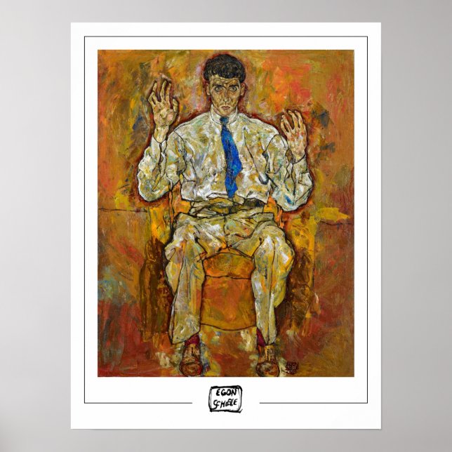 Egon Schiele Zedign Poster de arte #7-3 (Frente)