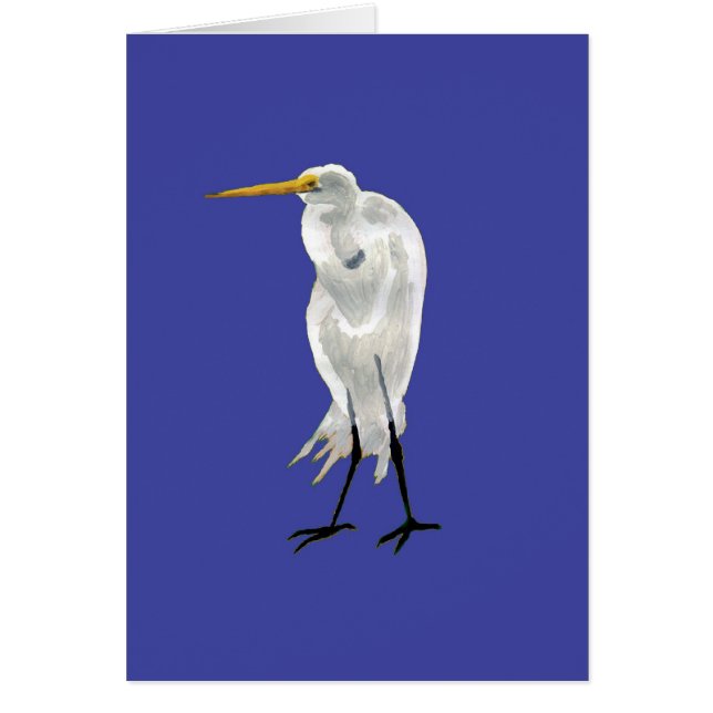 Egret on Blue (Frente)