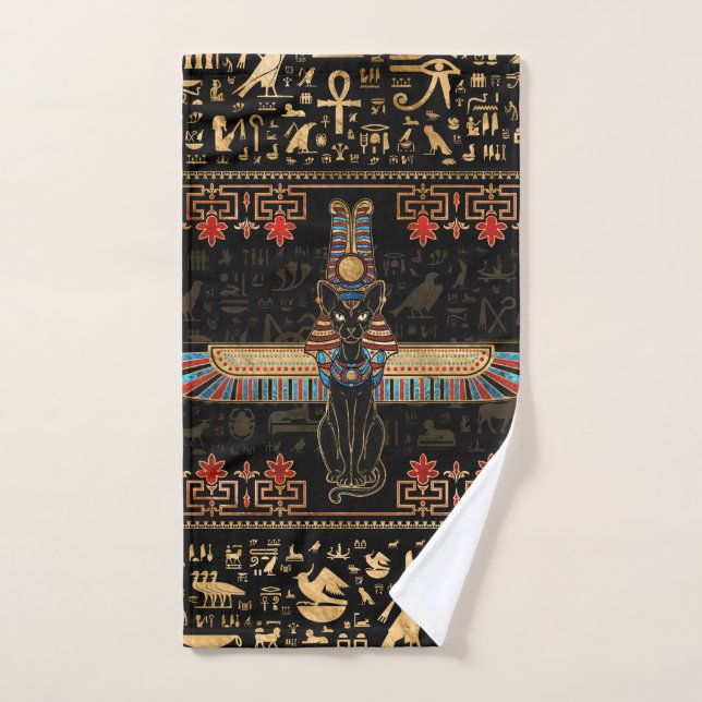 Egyptian Cat - Bastet (Toalla de mano)
