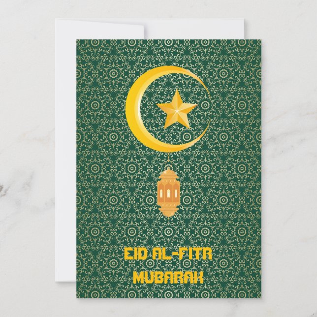 Eid al Fitr Mubarak Ramadan Kareem Estrella de la  (Anverso)