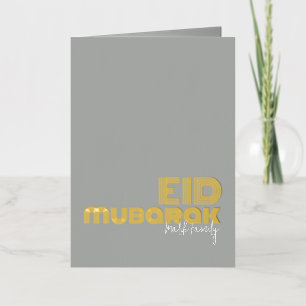 EID MUBARAK Acero Sólido Estilo Art Deco Personali