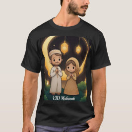 Eid Mubarak Monta camiseta que muestra a la pareja