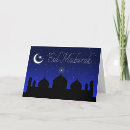 Eid Mubarak - Tarjeta de felicitación islámica