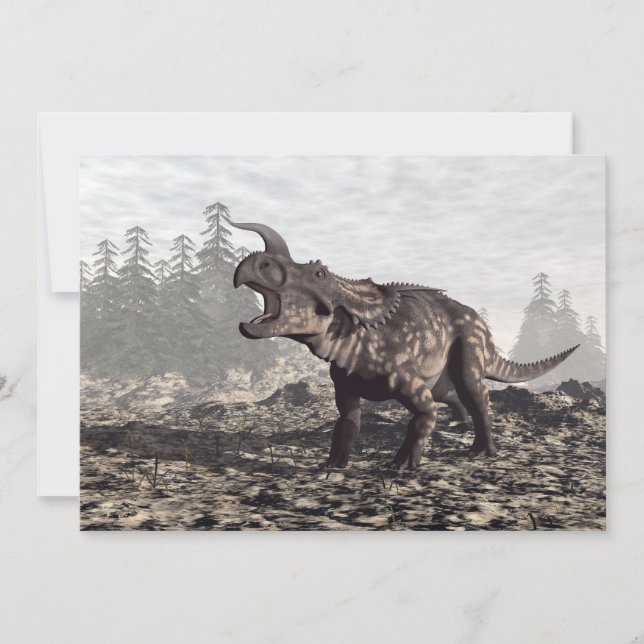 Einiosauro dinosaurio - 3D renderizado (Anverso)