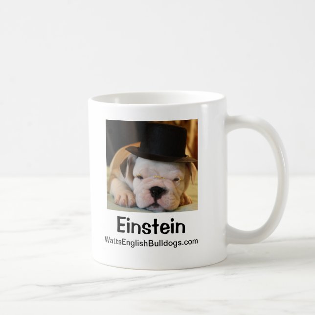 Einstein - taza de WattsEnglishBulldogs.com (Derecha)