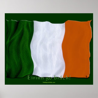 ¡Éirinn ve brách! Impresión de pared de bandera ir