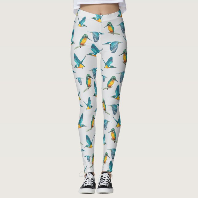 Eisvogel-Muster Leggings (Anverso)