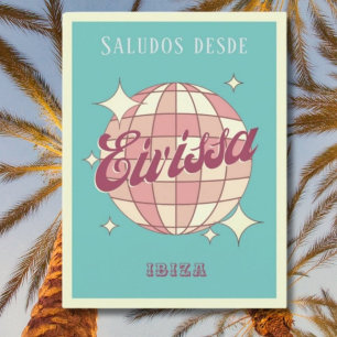 Eivissa Ibiza España retro vintage fiesta postal