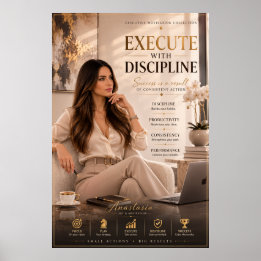 Ejecutar con Disciplina – Póster para Oficina Ejec