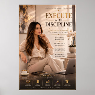 Ejecutar con Disciplina – Póster para Oficina Ejec