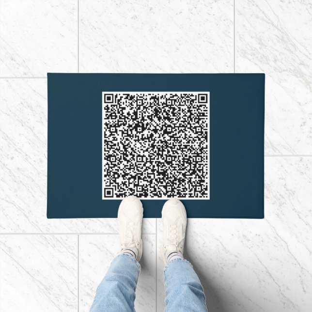 Ejemplo de Alfombra de Código QR de Diseño Propio (Interior)