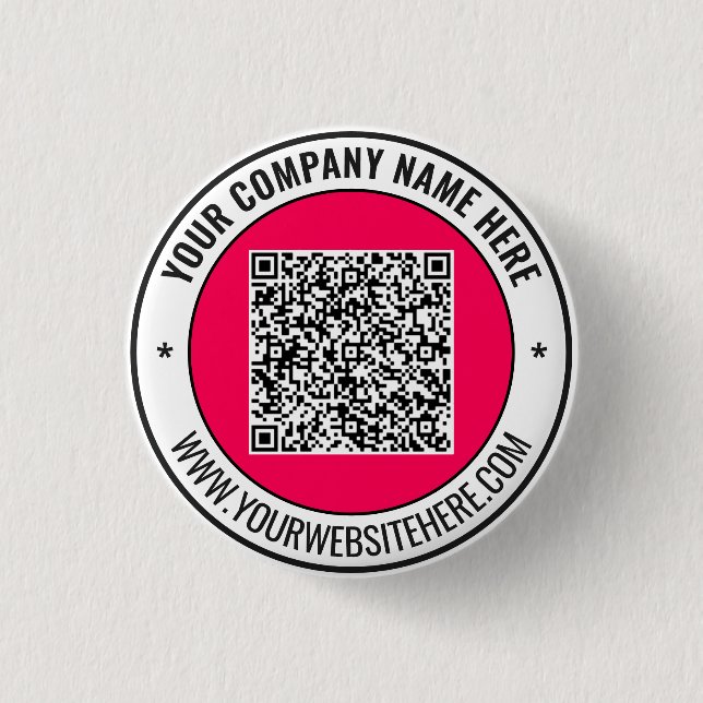 Ejemplo de botón de código QR promocional empresar (Anverso)