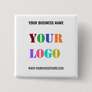 Ejemplo de botón de logotipo de promoción comercia