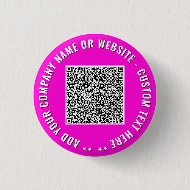 Ejemplo de botón promocional de código QR personal (Anverso)