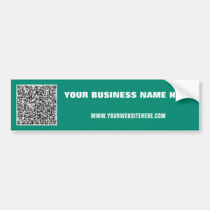Ejemplo de calcomanía de bumper de código QR perso