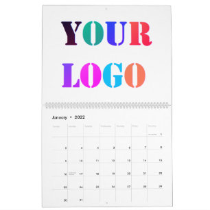 Ejemplo de calendario de negocios con logotipo de