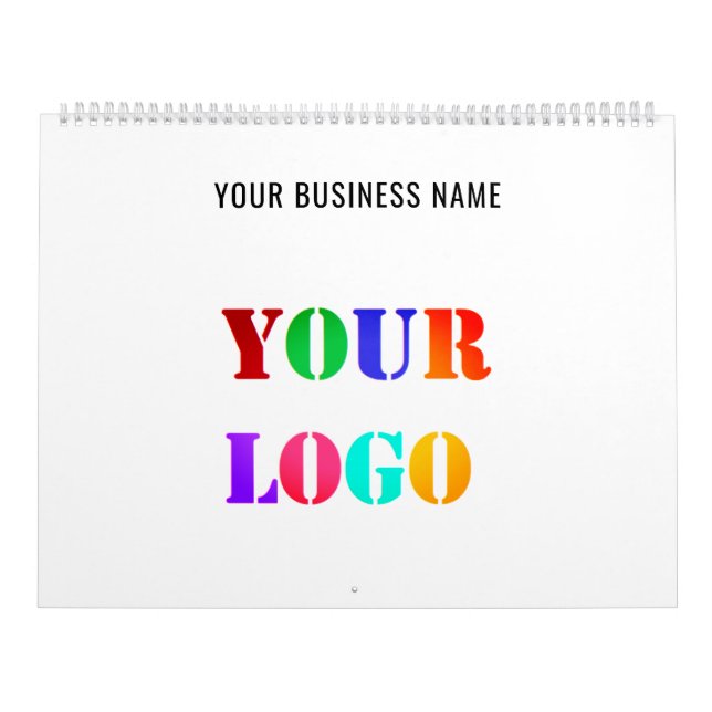 Ejemplo de calendario promocional de su logotipo c (Tapa)