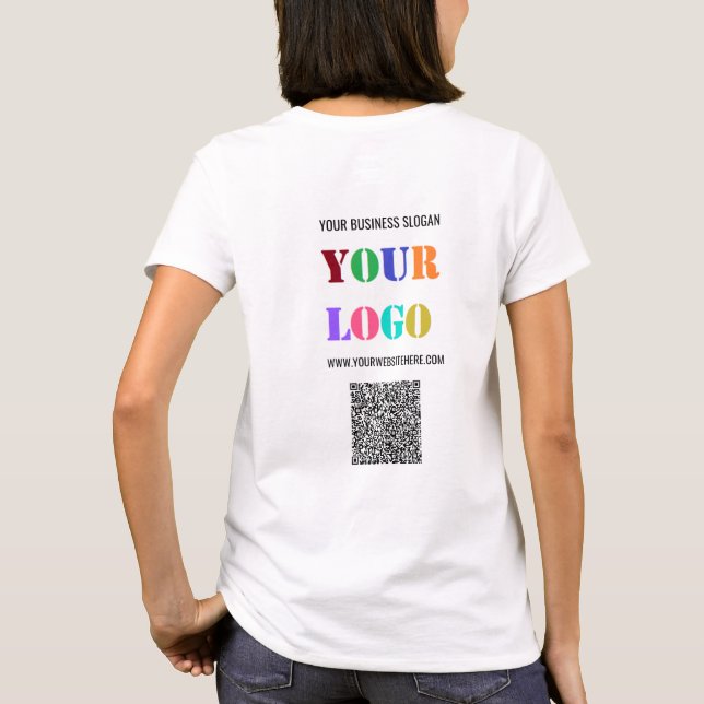 Ejemplo de camiseta comercial comercial con logoti (Reverso)