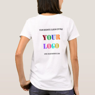 Ejemplo de camiseta comercial comercial con marca 