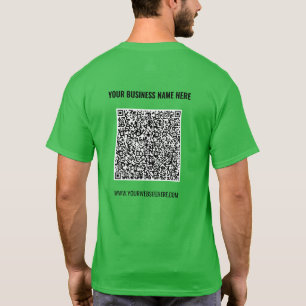Ejemplo de camiseta con código QR de diseño con te