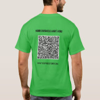 Ejemplo de camiseta con código QR de diseño person