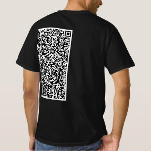 Ejemplo de camiseta de código QR personalizado