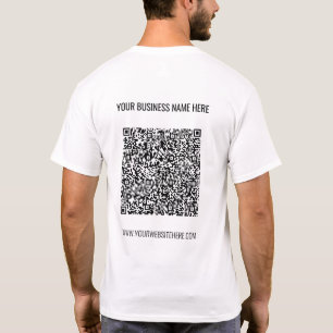 Ejemplo de camiseta de negocios con texto personal