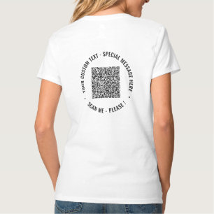 Ejemplo de camiseta de texto personalizado con inf