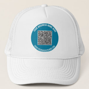 Ejemplo de código QR de personalizado y sombrero d