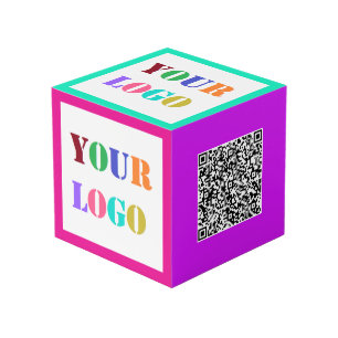 Ejemplo de cubo promocional con logotipo de empres