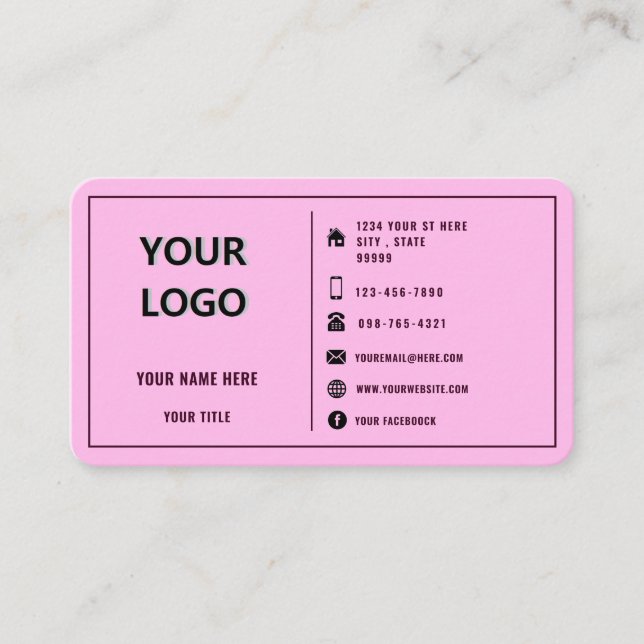 Ejemplo de diseño de tarjeta profesional (Anverso)